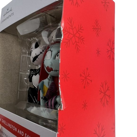 Hallmark Christmas Ornament Disney Nightmare Before Christmas Jack & Sally New - Picture 9 of 12